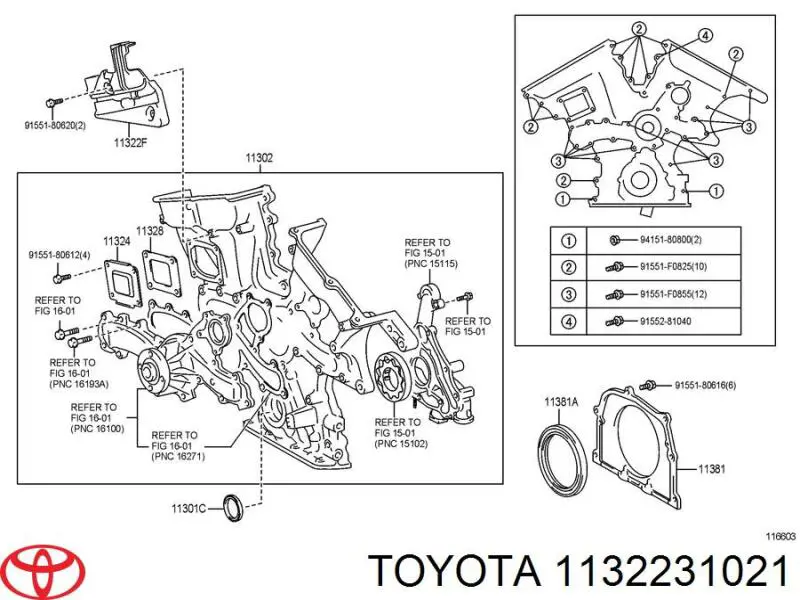  Toyota 1132231021 ціна, від 28.12 USD