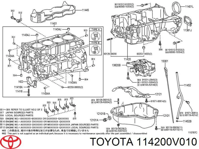 114200V010 Toyota 