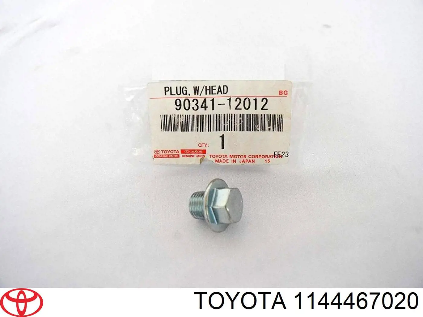 Заглушка ГБЦ/блоку циліндрів на Toyota Land Cruiser (J12)