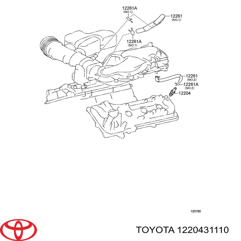  Toyota 1220431110 ціна, від 8.52 USD