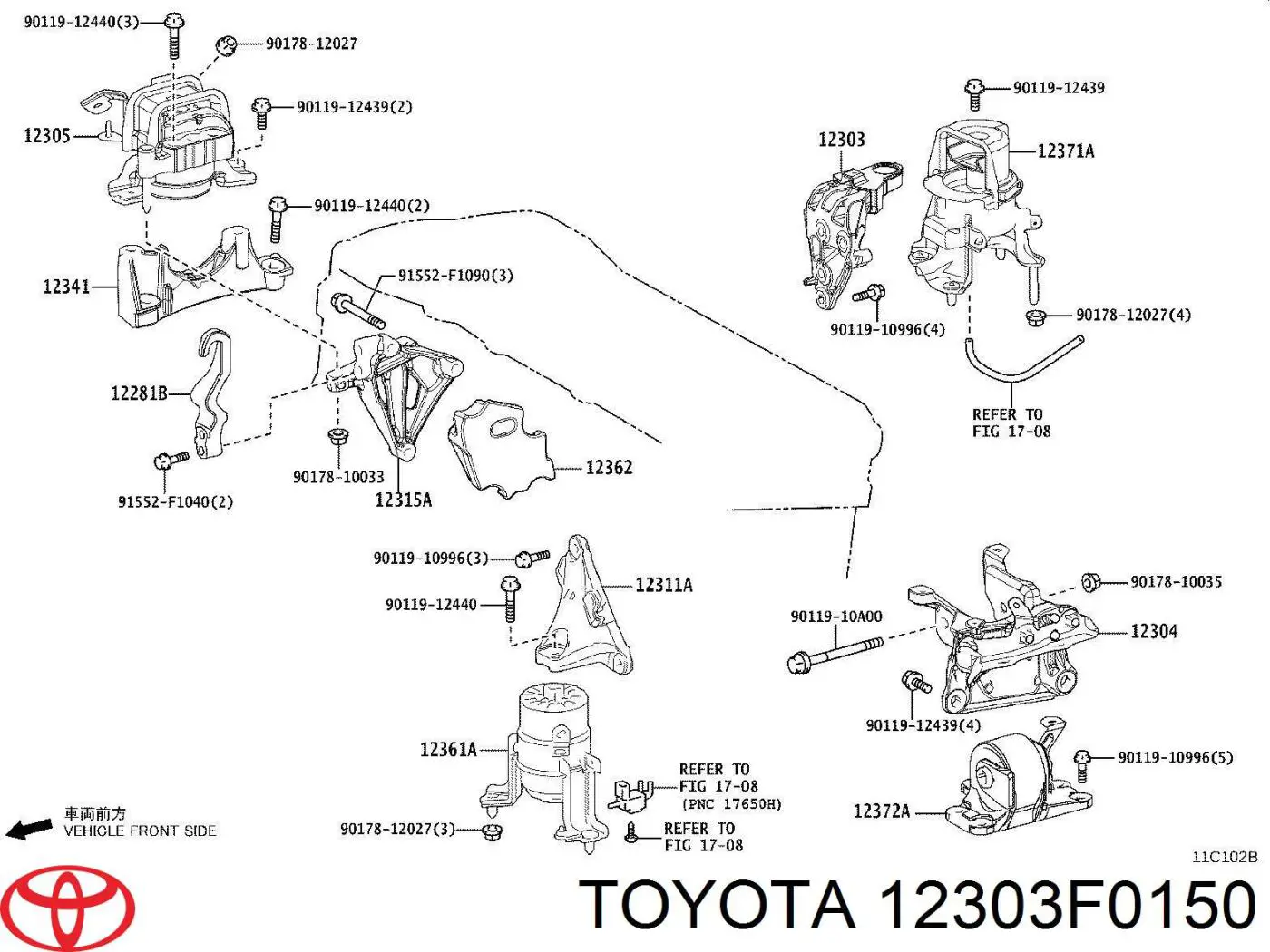 12303F0150 Toyota 