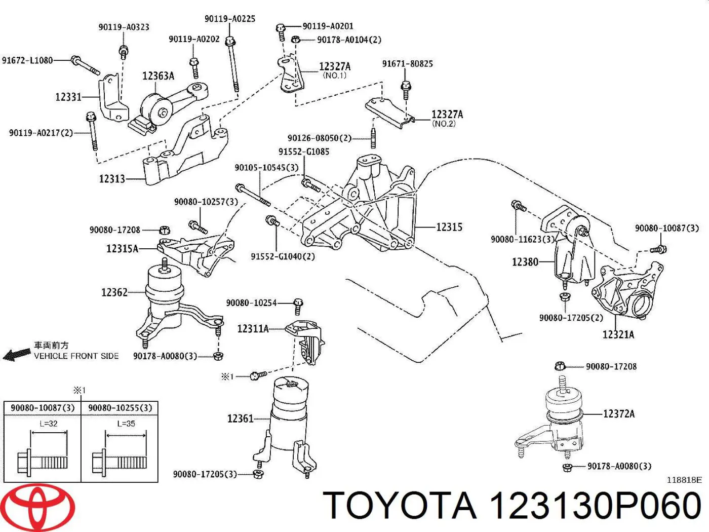  123130P060 Toyota