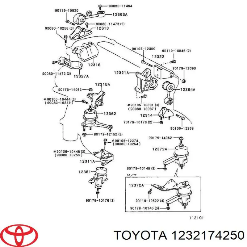  Toyota 1232174250 ціна, від 19.00 USD