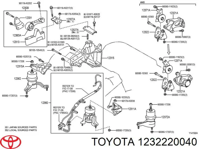 1232220040 Toyota 