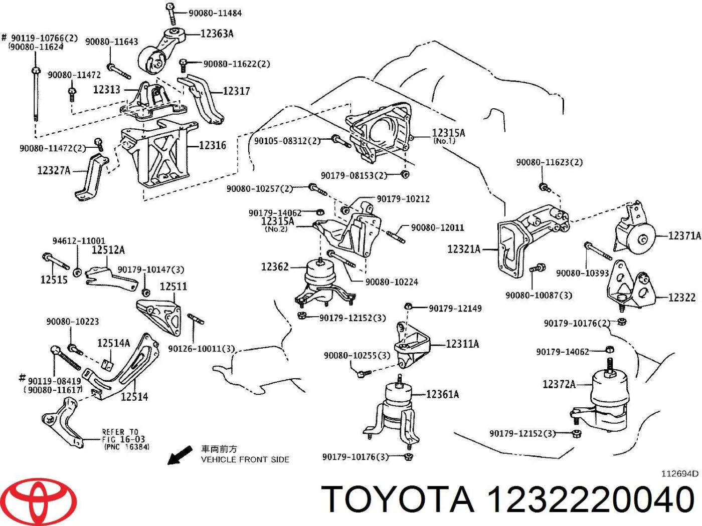  Toyota 1232220040 ціна, від 10.14 USD