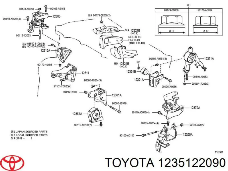  Toyota 1235122090 ціна, від 6.33 USD
