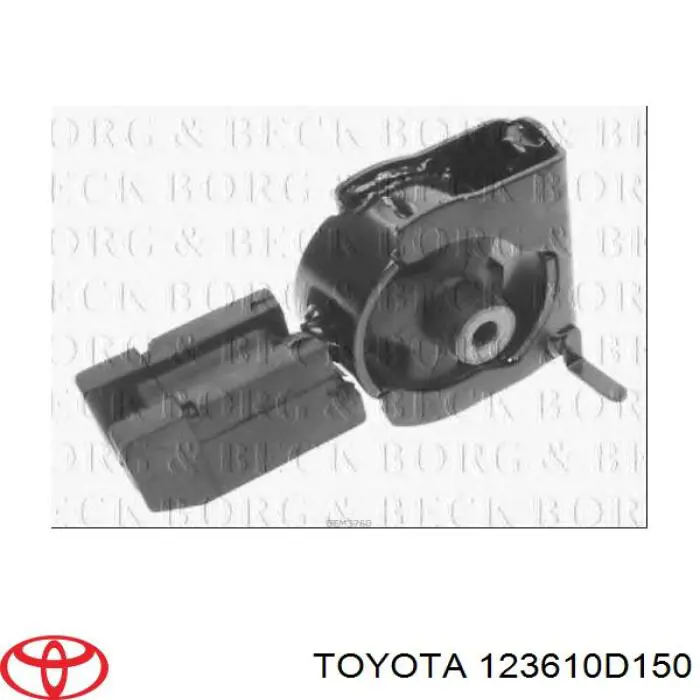 123610D150 Toyota подушка (опора двигуна, передня)