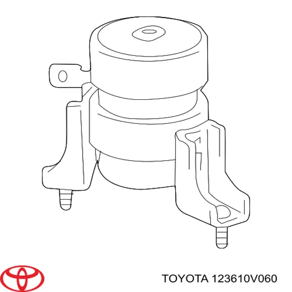 Подушка (опора) двигуна, передня 123610V060 Toyota