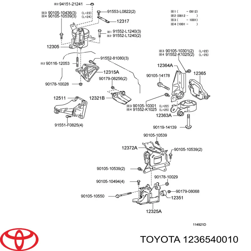  1236540010 Toyota