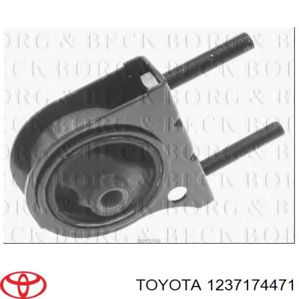Подушка (опора) двигуна, задня Toyota 1237174471 ціна, від 88.68 USD