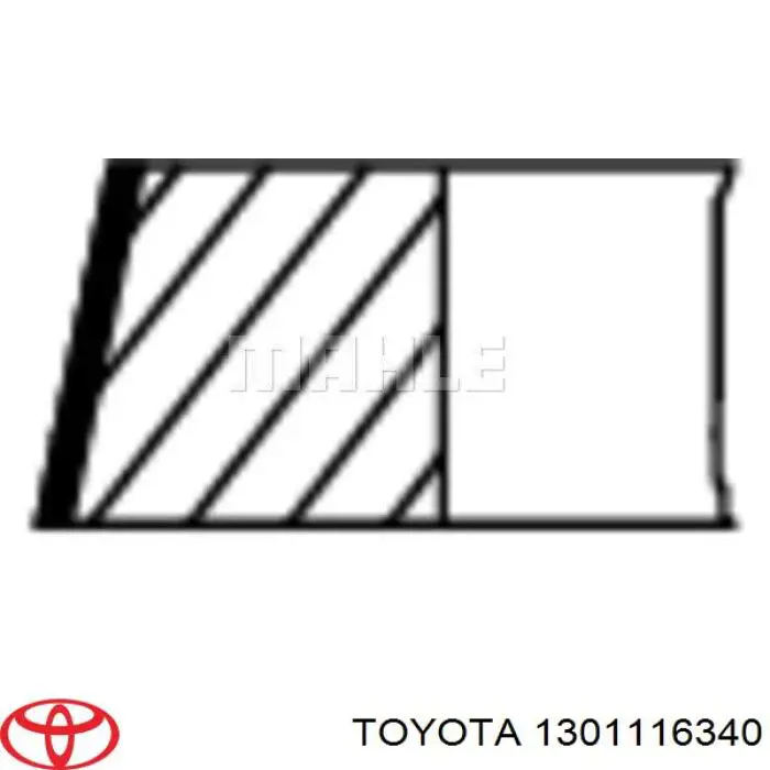 1301116340 Toyota кільця поршневі комплект на мотор, std.