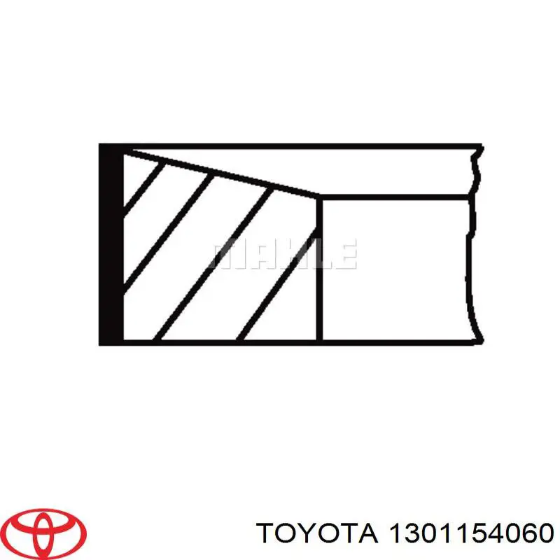 Кільця поршневі комплект на мотор, STD. Toyota Hiace 3 (H10) (Тойота Хайейс)