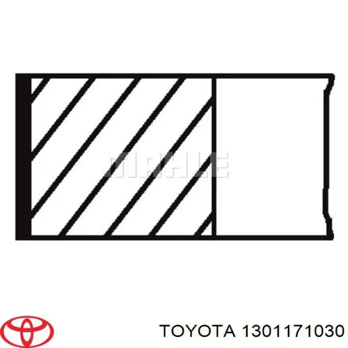 Кільця поршневі комплект на мотор, STD. Toyota Hiace 2 (H5) (Тойота Хайейс)