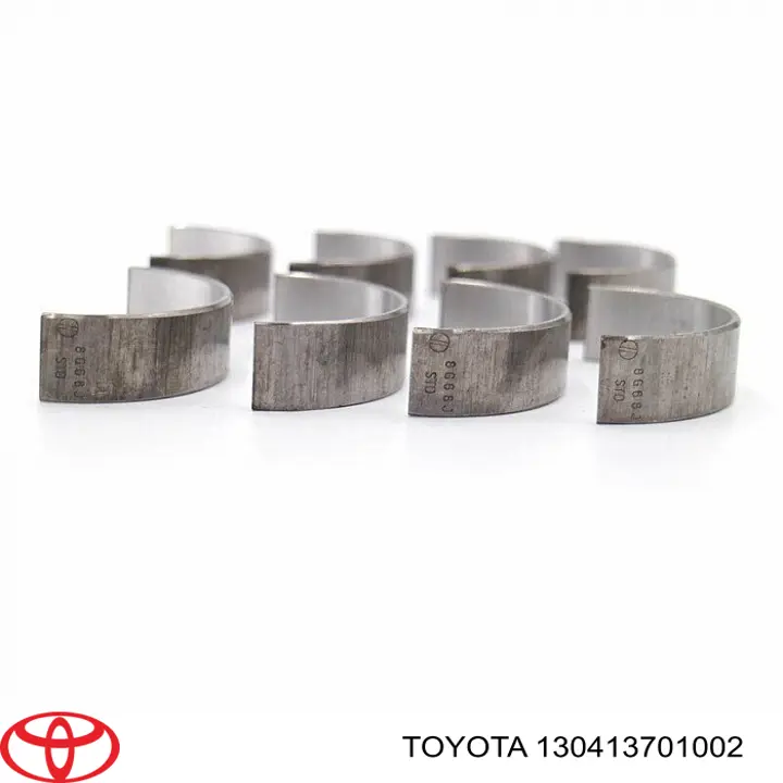 Вкладиші колінвала, шатунні, комплект, стандарт (STD) 130413701002 Toyota