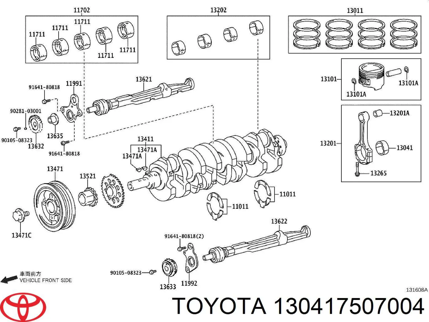  130417507004 Toyota