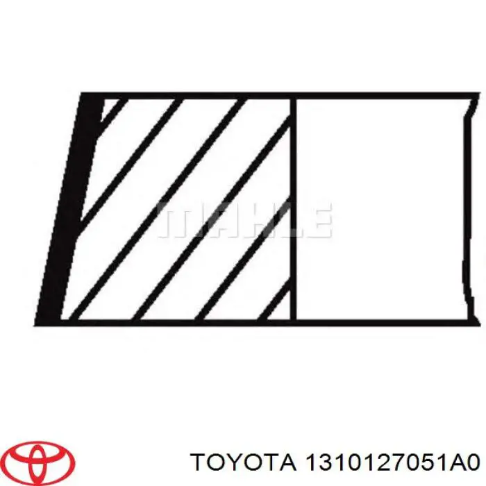 Купити 1310127051A0 Toyota Поршень з пальцем без кілець, стандарт