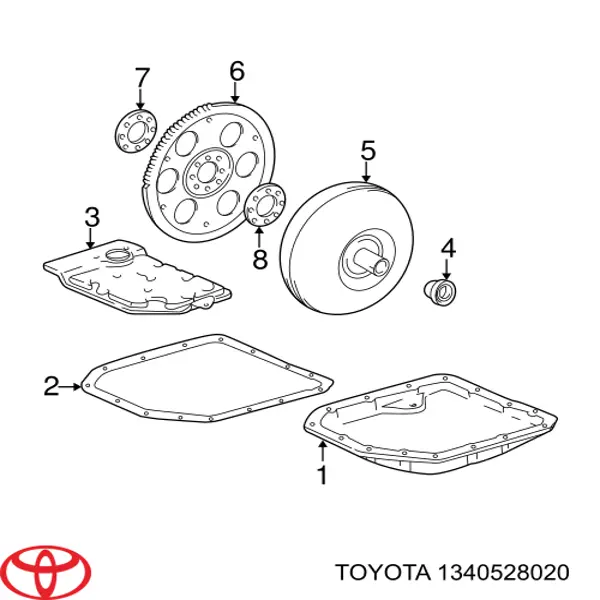 Маховик двигуна Toyota 1340528020 ціна, від 27.72 USD