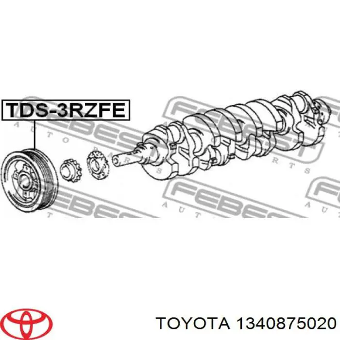 Купити 1340875020 Toyota Шків колінчастого вала
