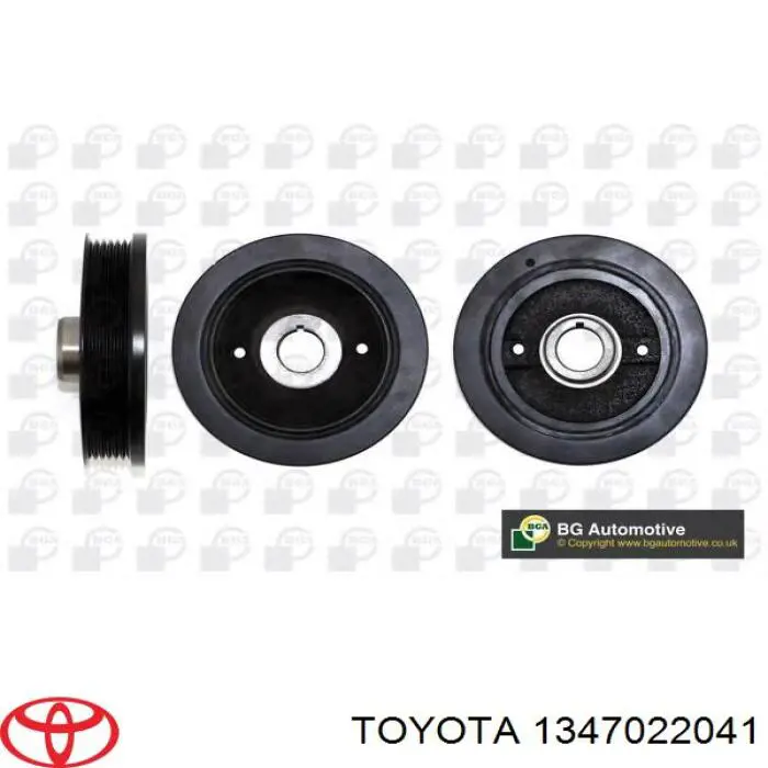 Шків колінвала (демпфер ) Toyota 1347022041 ціна, від 38.69 USD