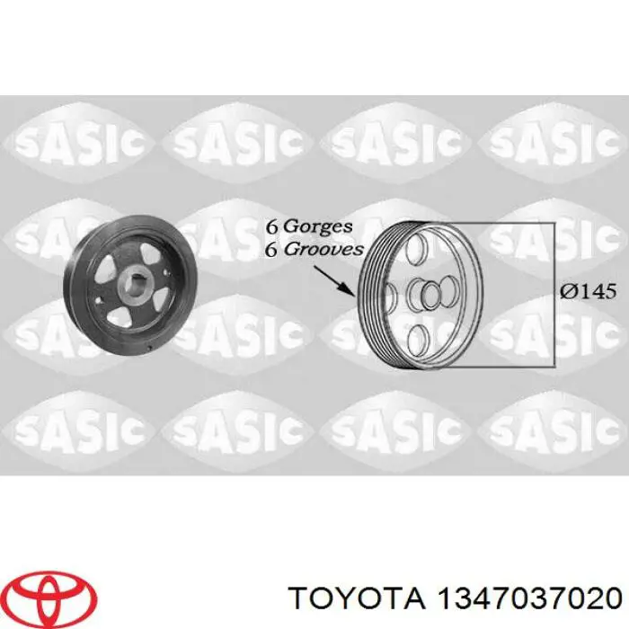 Купити 1347037020 Toyota Шків колінчастого вала