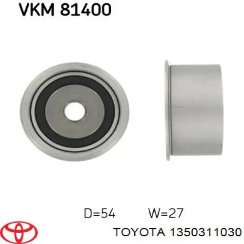 Ролик ременя ГРМ, паразитний Toyota 1350311030 ціна, від 11.21 USD