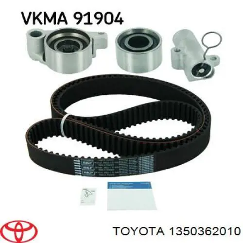Ролик ременя ГРМ, паразитний Toyota 1350362010