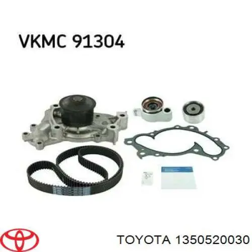 Ролик натяжителя ременя газорозподілу Toyota 1350520030 ціна, від 54.68 USD