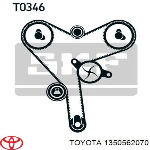 1350562070 Toyota Ролик натягувач