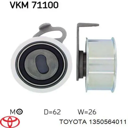 1350564011 Toyota ролик натягувача ременя грм