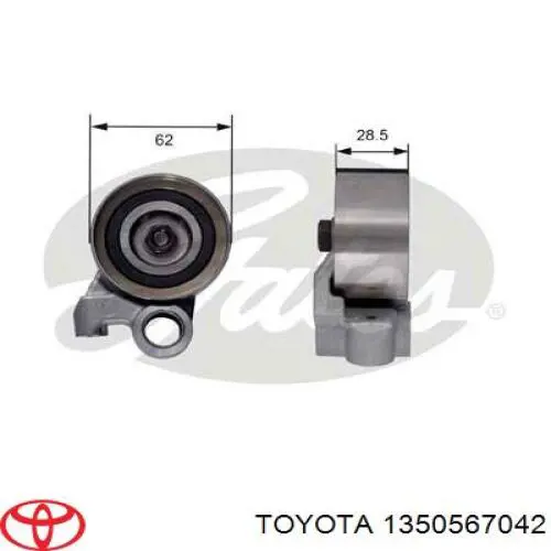 Ролик натяжителя ременя газорозподілу Toyota Hilux пікап (KUN25) (2005 - 2015) ціна, від 53.93 USD