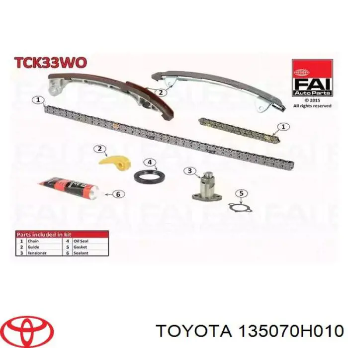 Ланцюг Toyota 135070H010 ціна, від 44.05 USD