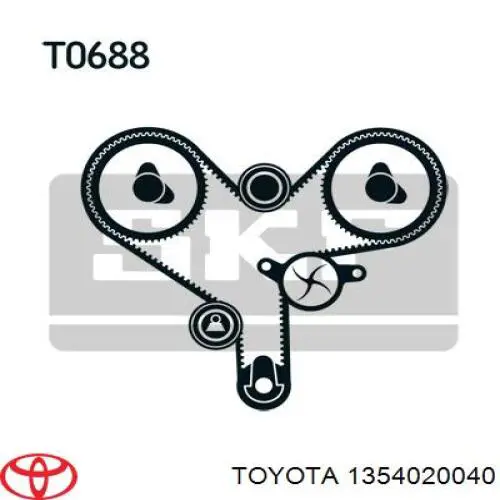 Купити 1354020040 Toyota Натягувач ременя ГРМ