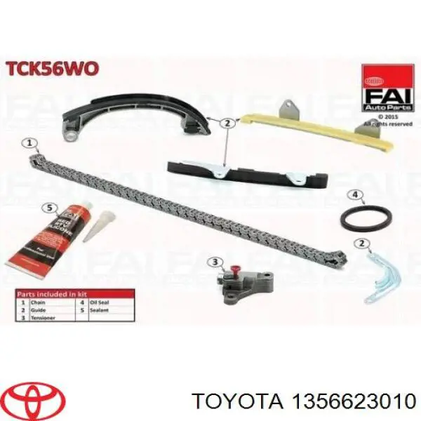 Заспокоювач ланцюга ГРМ Toyota 1356623010 ціна, від 7.76 USD