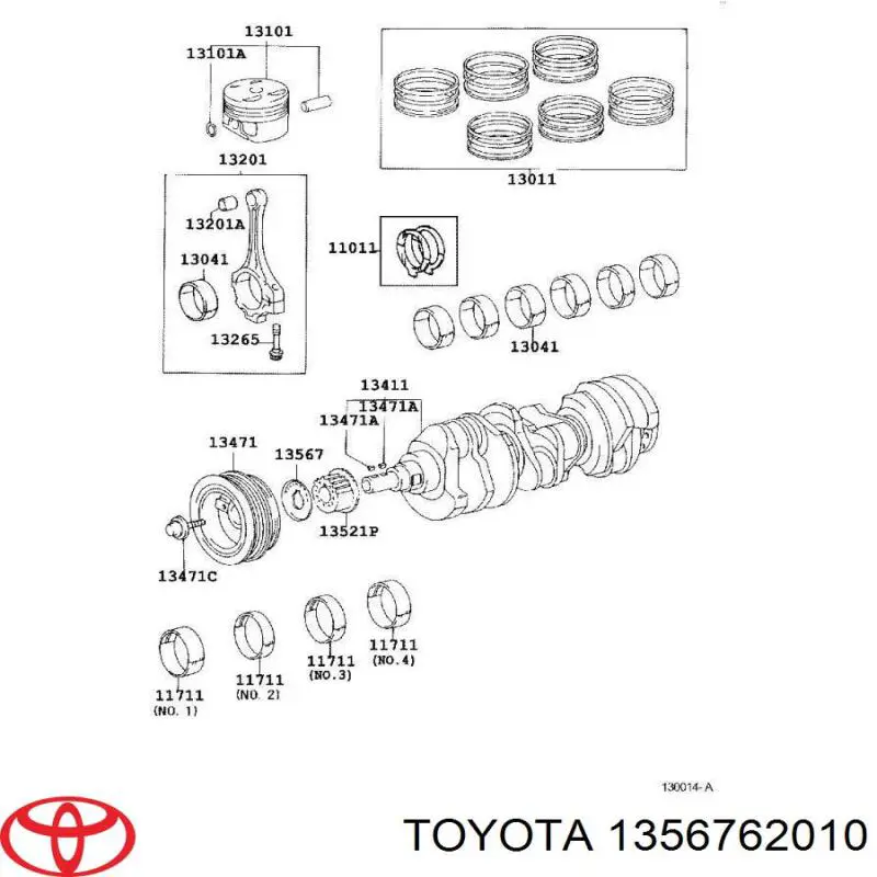 Toyota 1356762010 ціна, від 1.27 USD