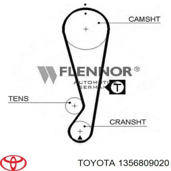 Ремінь ГРМ 1356809020 Toyota