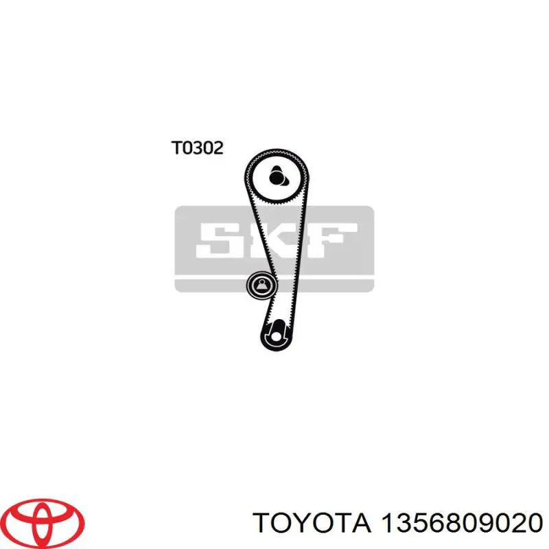 Зубчастий ремінь Toyota 1356809020 ціна, від 12.42 USD
