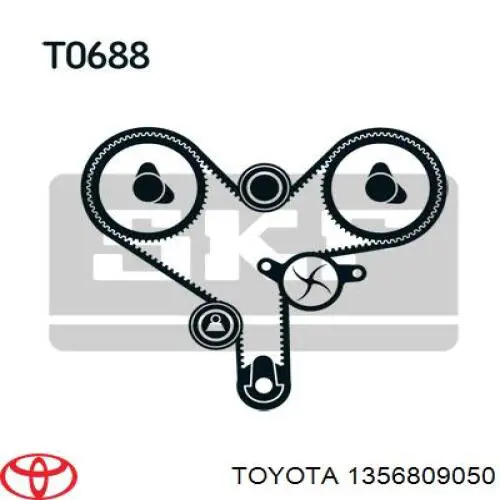 1356809050 Toyota ремінь грм