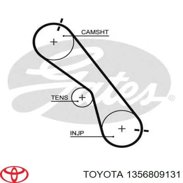 Купити 1356809131 Toyota Ремінь газорозподільного механізму