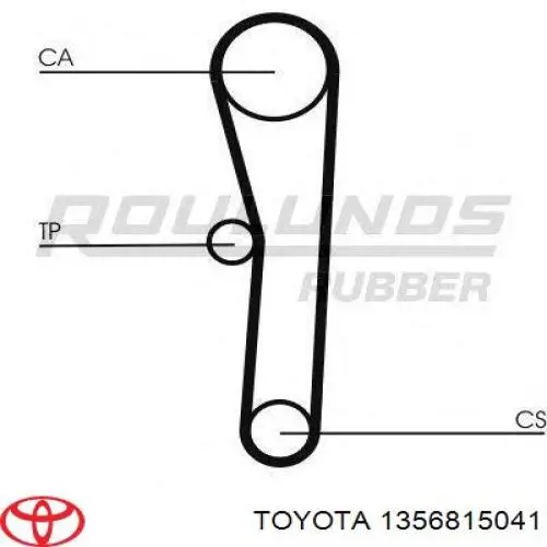 Купити 1356815041 Toyota Ремінь газорозподільного механізму