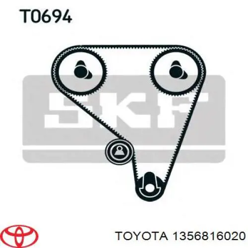 Зубчастий ремінь Toyota 1356816020 ціна, від 9.57 USD