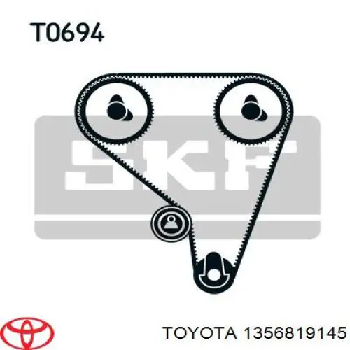 Зубчастий ремінь Toyota 1356819145 ціна, від 9.57 USD