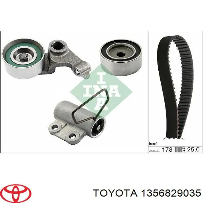Зубчастий ремінь Toyota 1356829035 ціна, від 35.86 USD