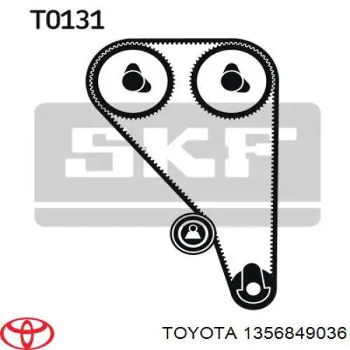 Зубчастий ремінь Toyota 1356849036 ціна, від 31.76 USD