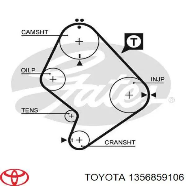 1356859106 Toyota Ремінь двигуна