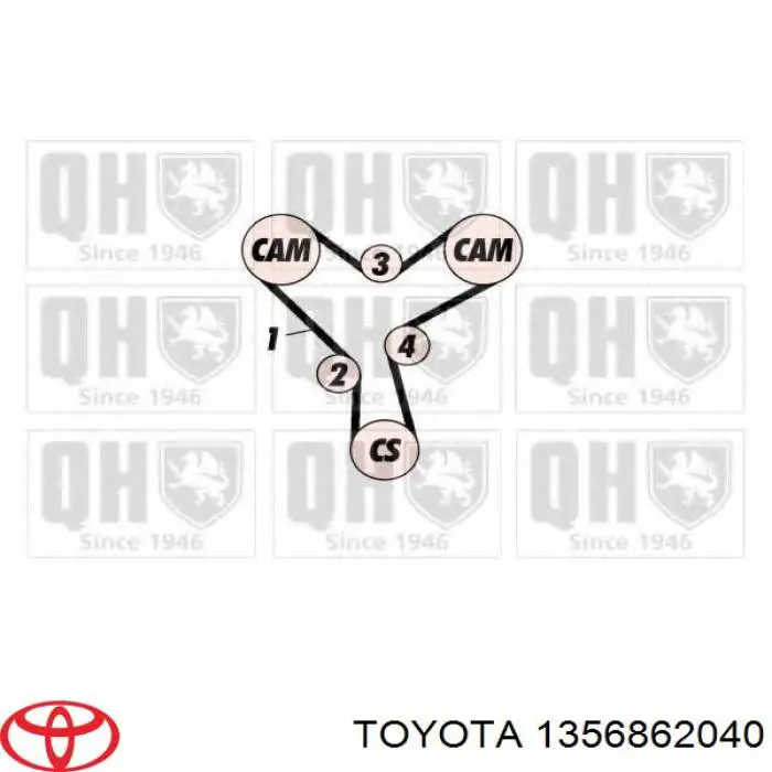 1356862020 Toyota Ремінь двигуна