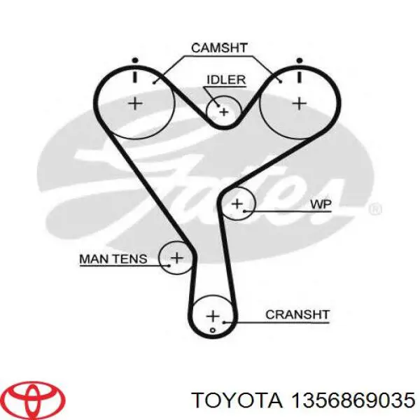 1356869035 Toyota Ремінь двигуна