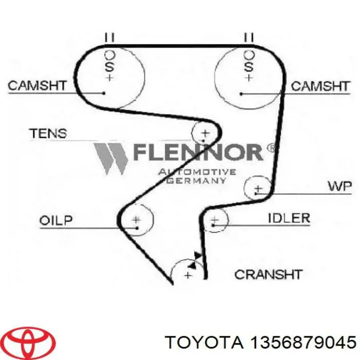 Ремінь ГРМ 1356879045 Toyota