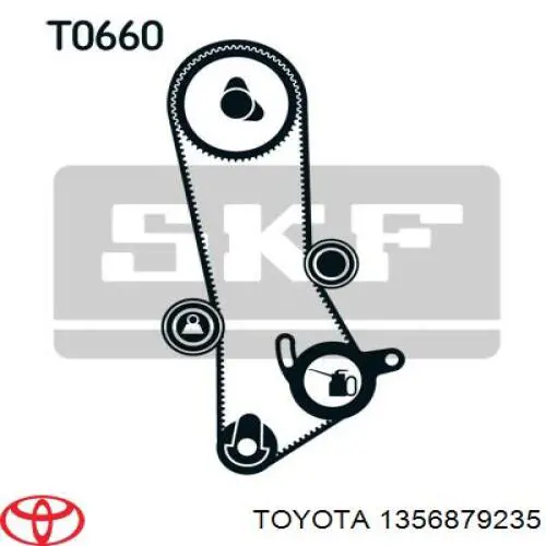 Зубчастий ремінь Toyota 1356879235 ціна, від 47.12 USD