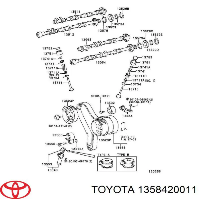  Toyota 1358420011 ціна, від 10.14 USD