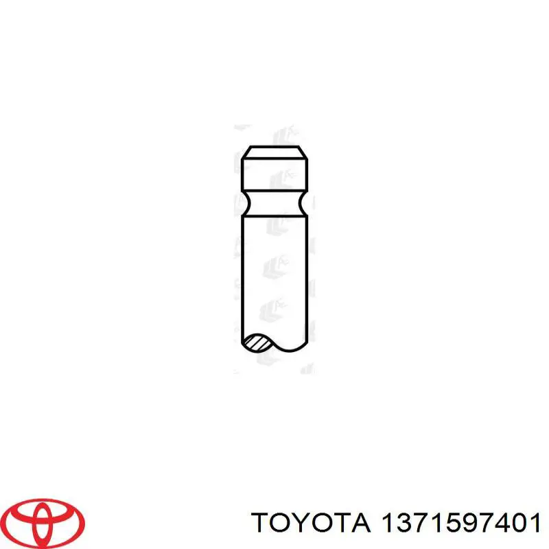1371597401 Daihatsu клапан випускний